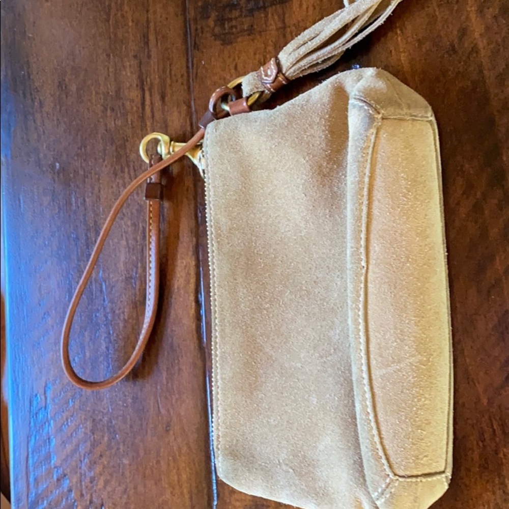Coach suede wristlet with tassel - Picture 2 of 5